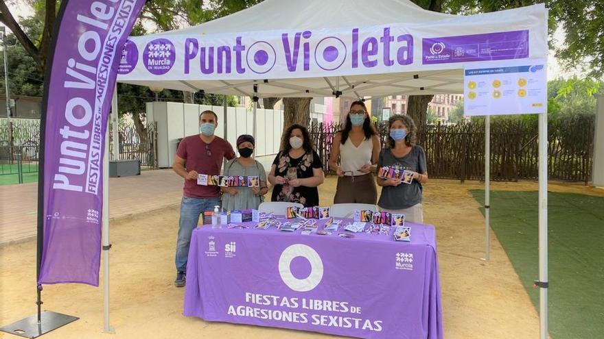 Un punto violeta instalado en Murcia