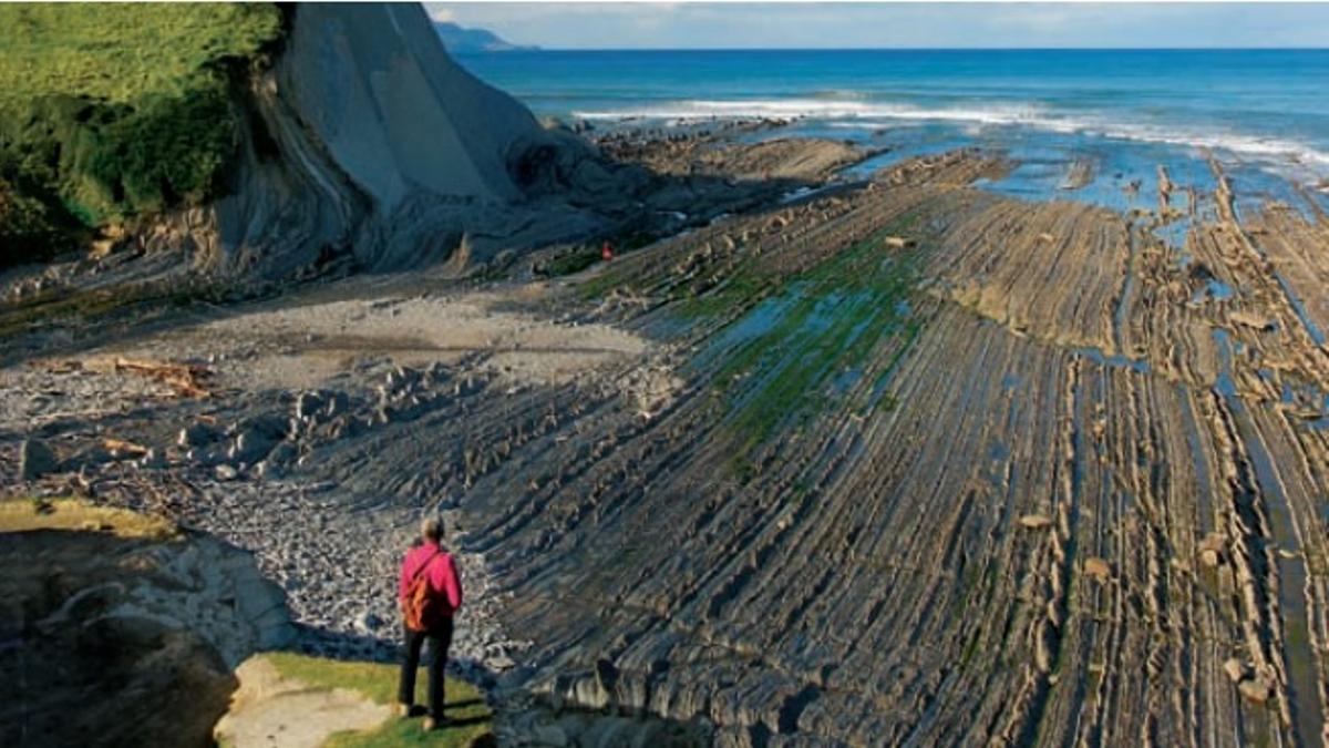 El Flysch, los acantilados de Zumaia, en Gipuzkoa.