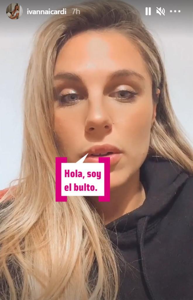 Ivana Icardi en Stories con un bulto en el labio