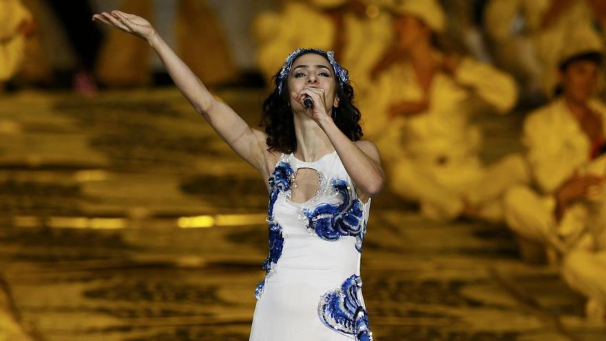 Marisa Monte, durante la ceremonia de clausura de las Olimpiadas de 2012