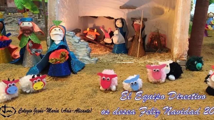 El belén navideño del colegio Jesús-María Asís