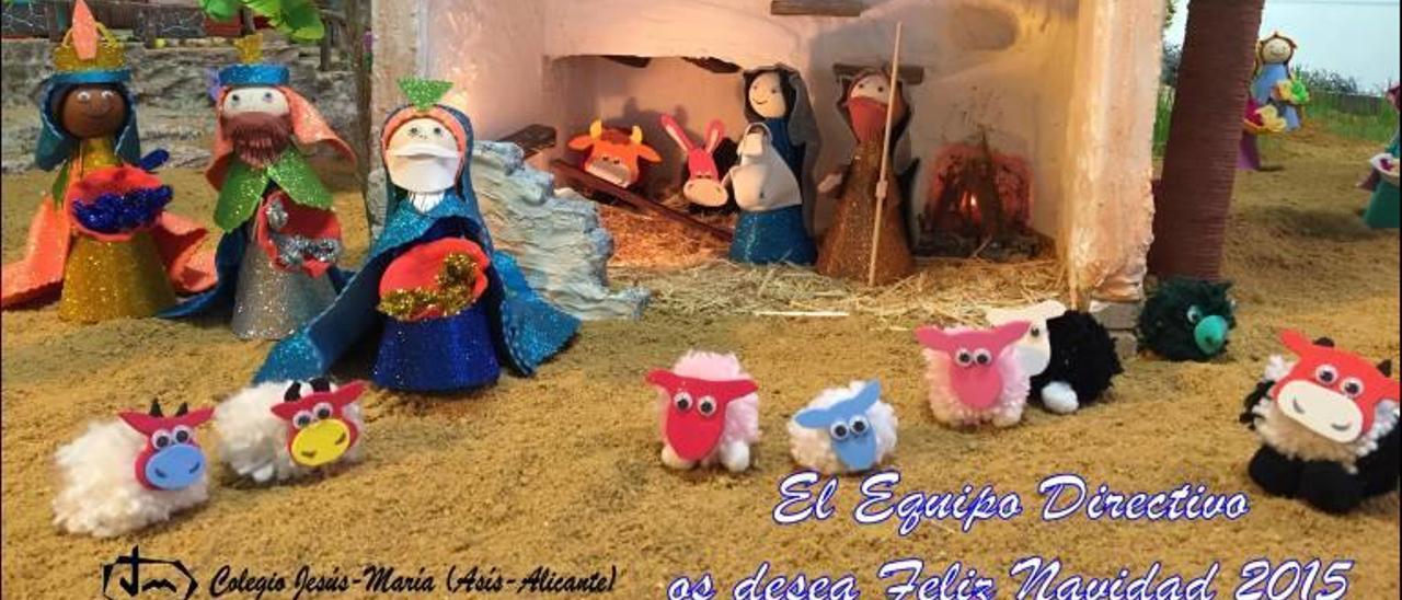 El belén navideño del colegio Jesús-María Asís