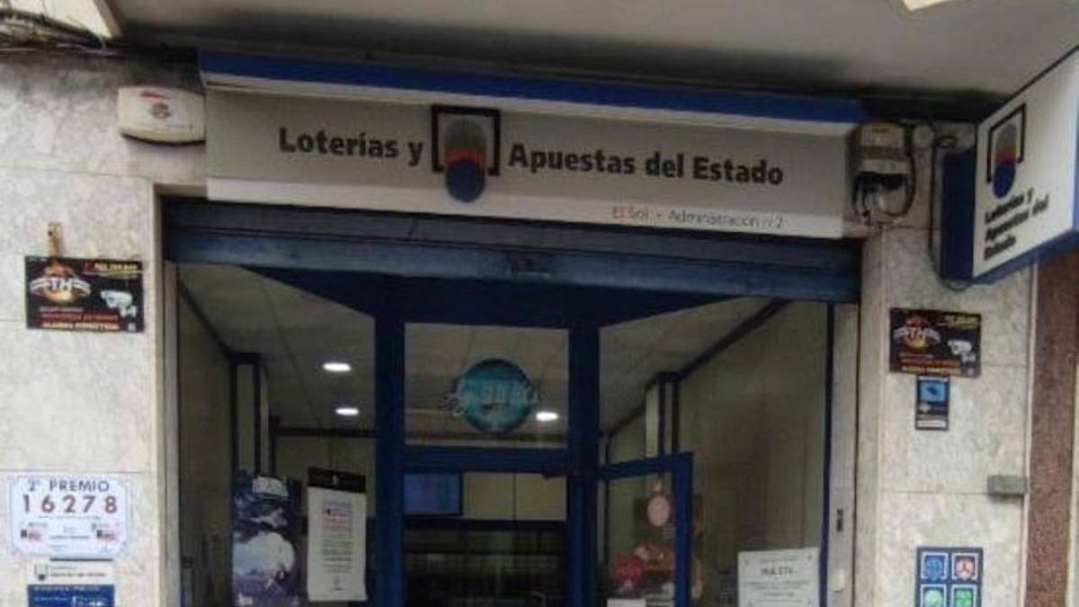 Esta es la administración de Rojales en la que ha caído el primer premio este sábado.