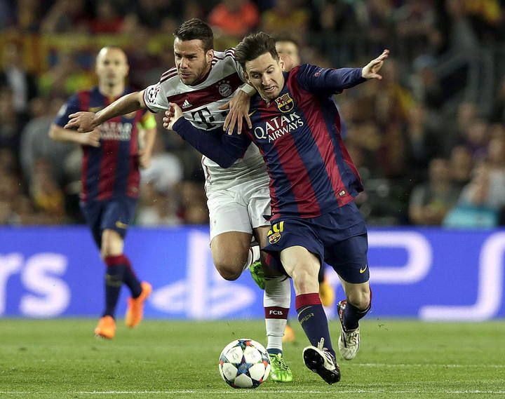 Imágenes del partido entre Barcelona y Bayern en el Camp Nou, resuelto por 3-0 para el Barcelona
