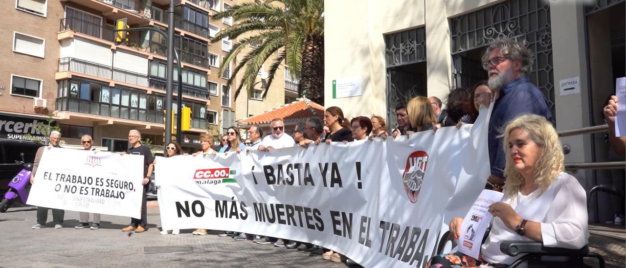 Los sindicatos denuncian el incremento de las muertes por accidente laboral en Málaga