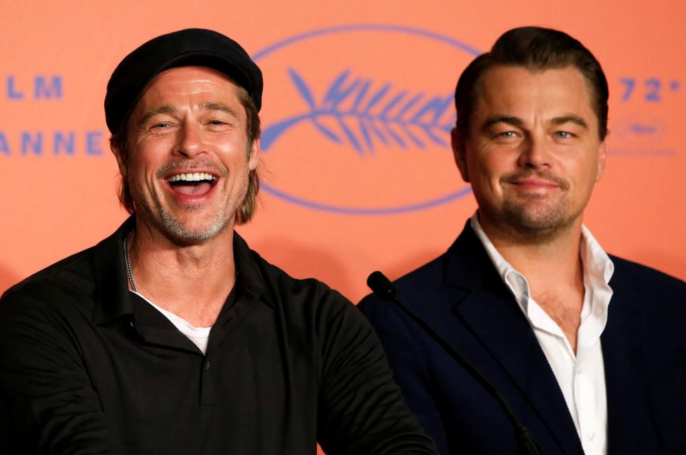 Las fotos de Brad Pitt y Leonardo DiCaprio.