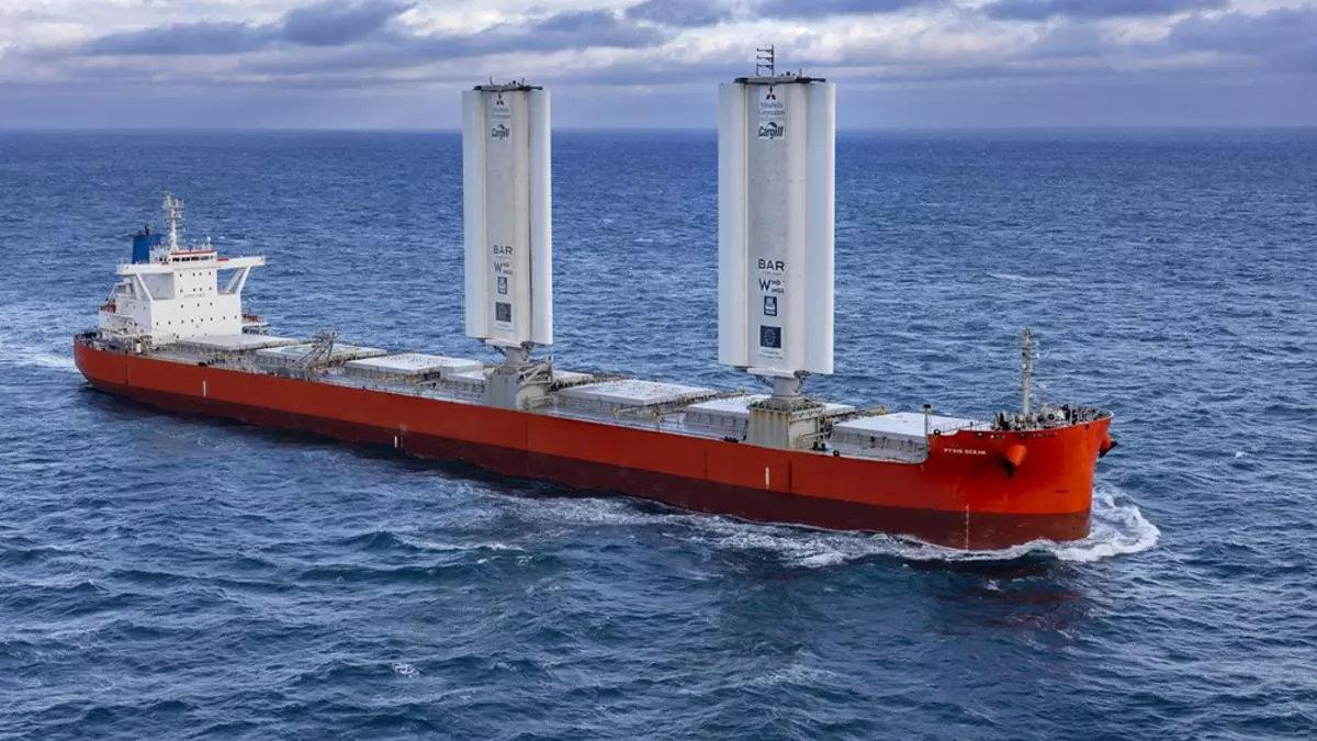 Pyxis Ocean, buque de Cargill propulsado por energía eólica.