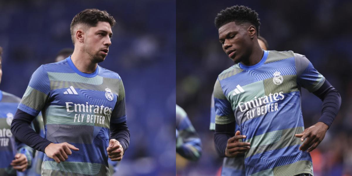 Fede Valverde y Aurélien Tchouaméni, jugadores del Real Madrid.