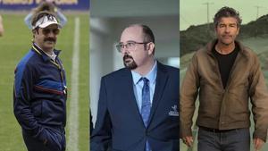 Jason Sudeikis en Ted Lasso, Carlos Areces en Muertos SL y Kyle Chandler en Linternas