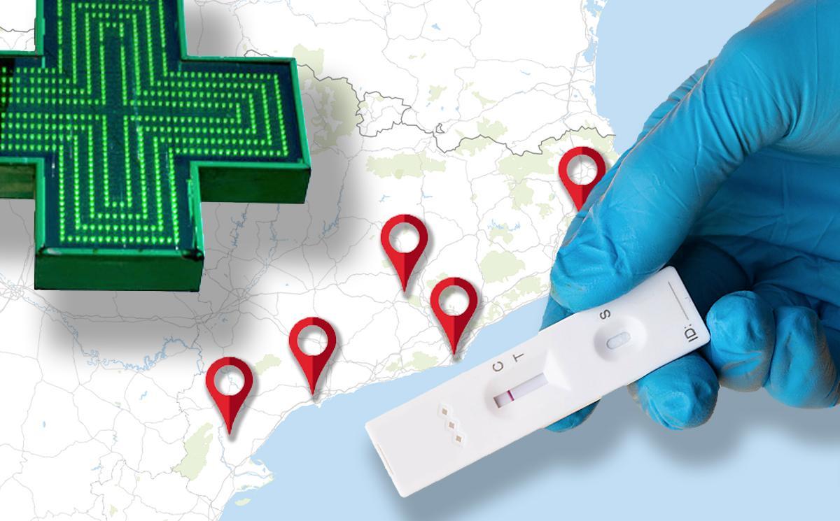 Mapa de les farmàcies de Catalunya que fan tests d’antígens gratuïts als nens que se’n van de colònies