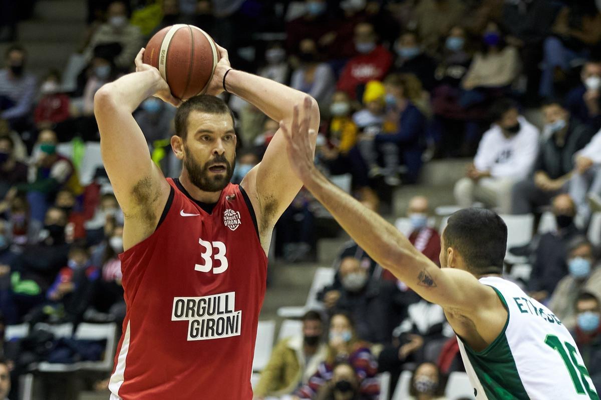 Marc Gasol cumplió con las expectativas en su primer partido con el Bàsquet Girona