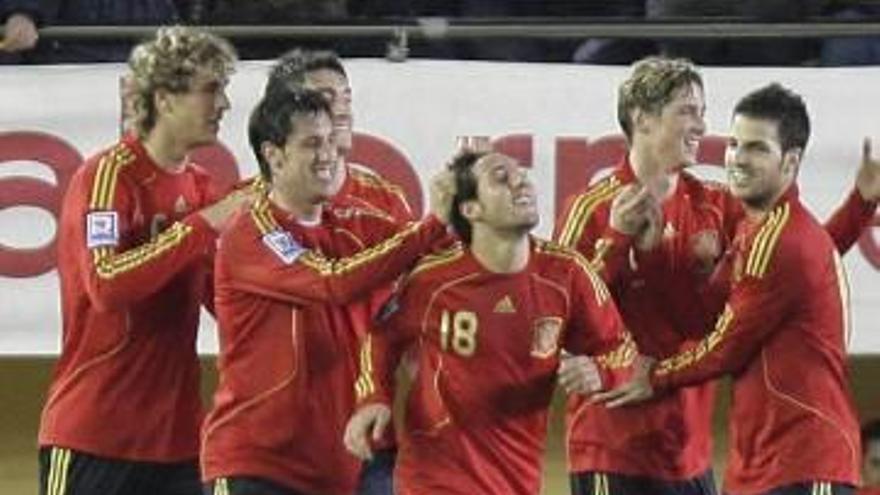 Cazorla fue autor de uno de los goles ante Chile en El Madrigal en 2008.