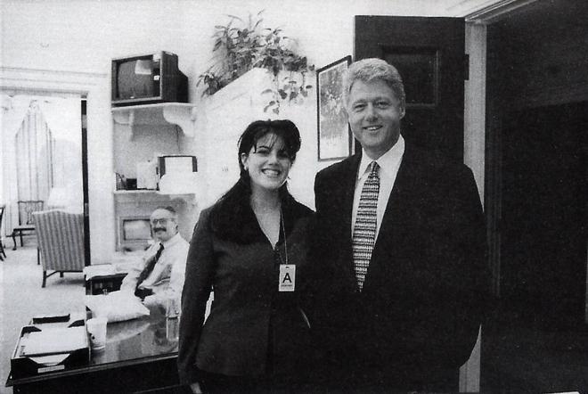 Bill Clinton y Monica Lewinsky en 1995