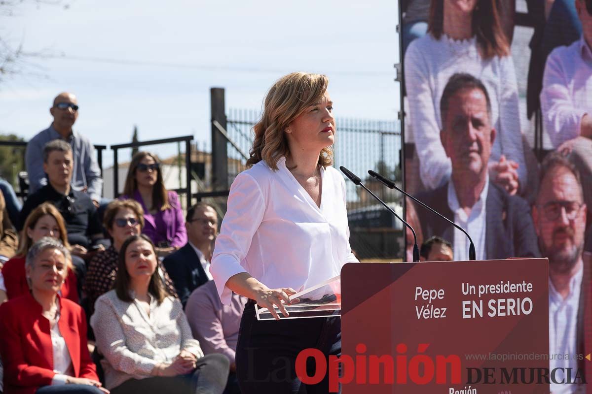 Presentación de José Vélez como candidato del PSOE a la presidencia de la Comunidad