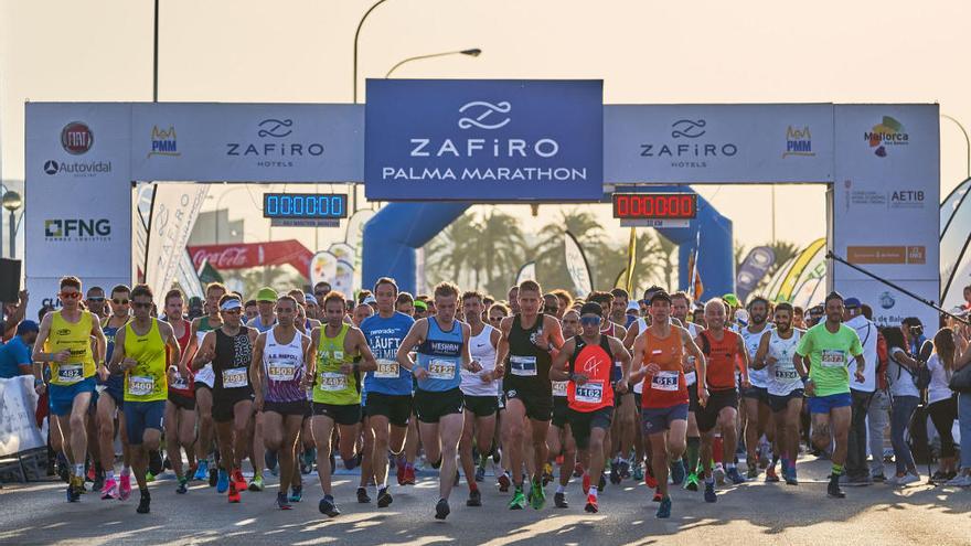 Um 9 Uhr starteten die Läufer des Marathons sowie der Halbdistanz.