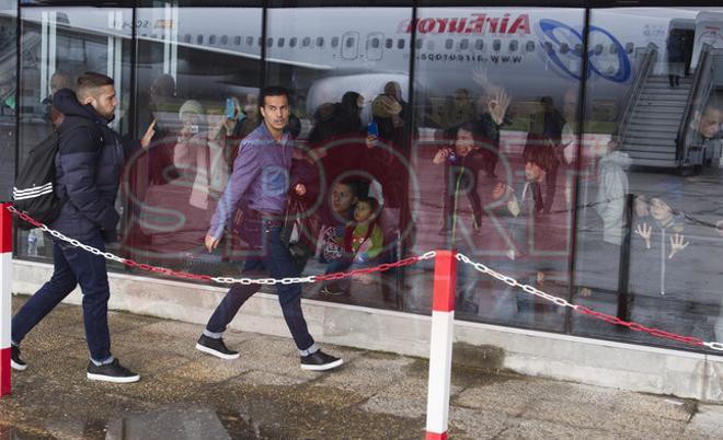 La lluvia recibió al Barça en Hondarribia