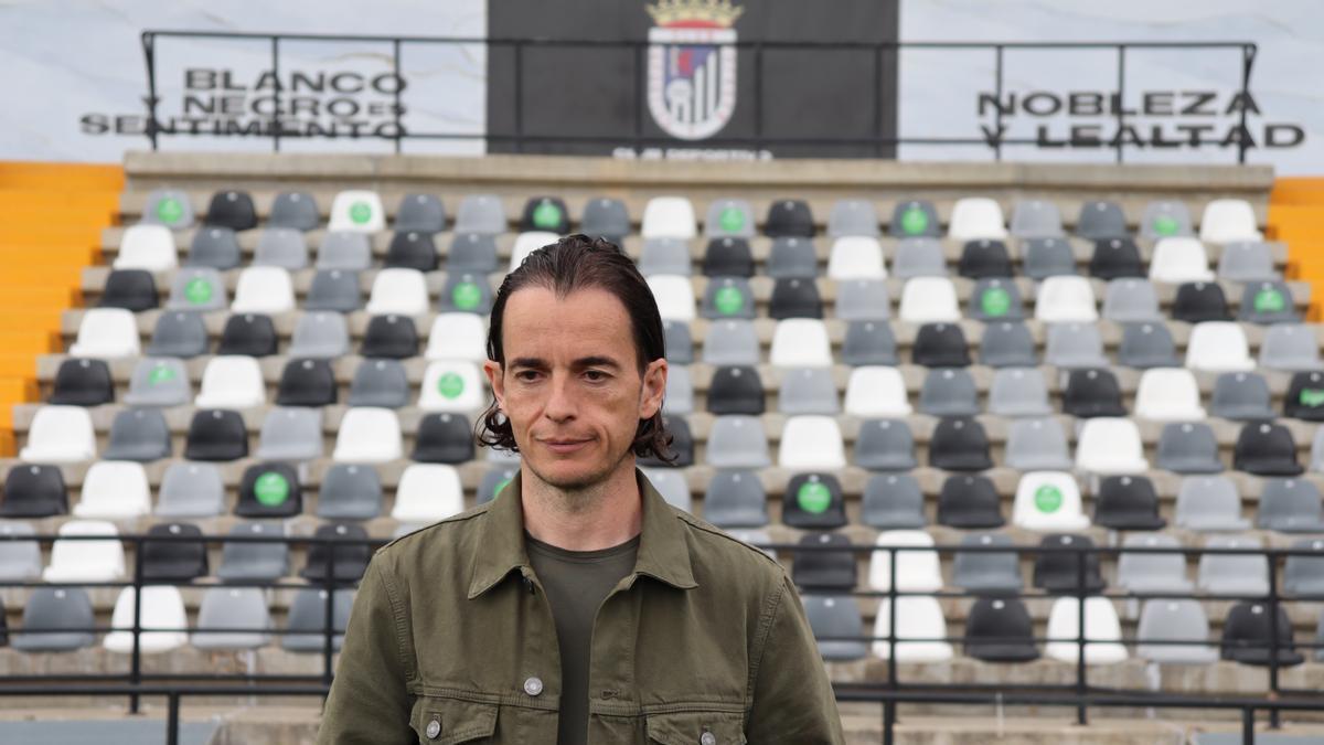 David Tenorio, durante su presentación con el Badajoz