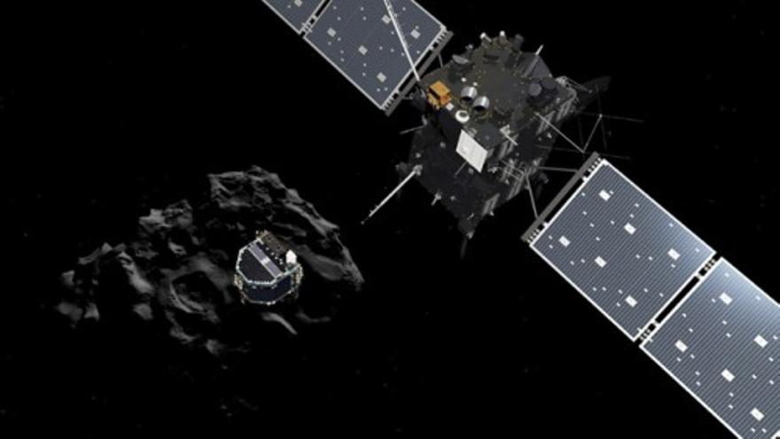 La sonda Philae se posa sobre el cometa