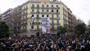 El primer intento de desahucio de la Casa Orsola, el pasado 31 de enero.