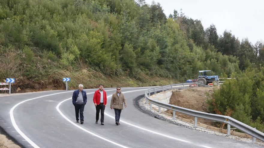 La carretera afectada por un derrumbe en Campañó, reabierta en tiempo récord