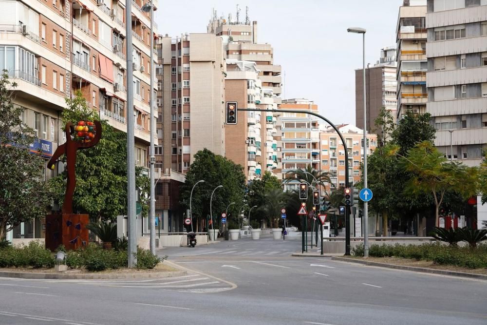 Así están las calles de la Región en el cuarto día de confinamiento