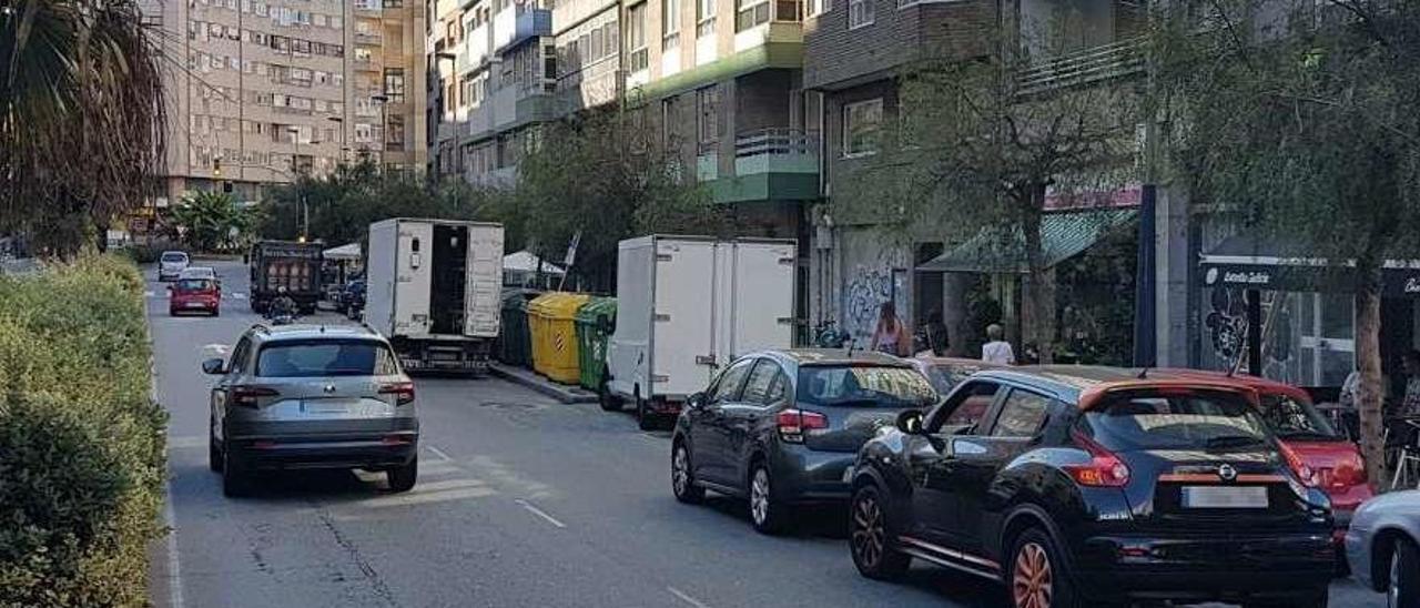 La protesta de los agentes está reduciendo, entre otros, los ingresos por multas como la doble fila. // FdV