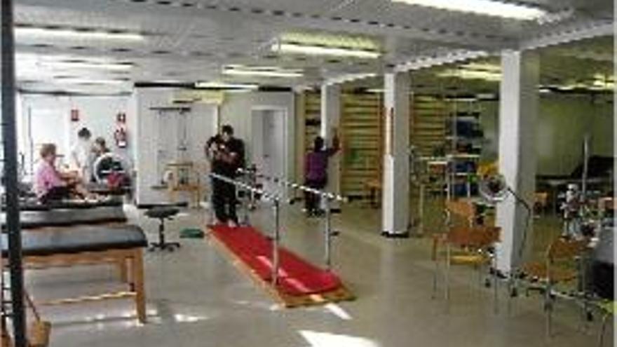 La sala del Centre de Rehabilitació ubicat als mòduls de Fenals