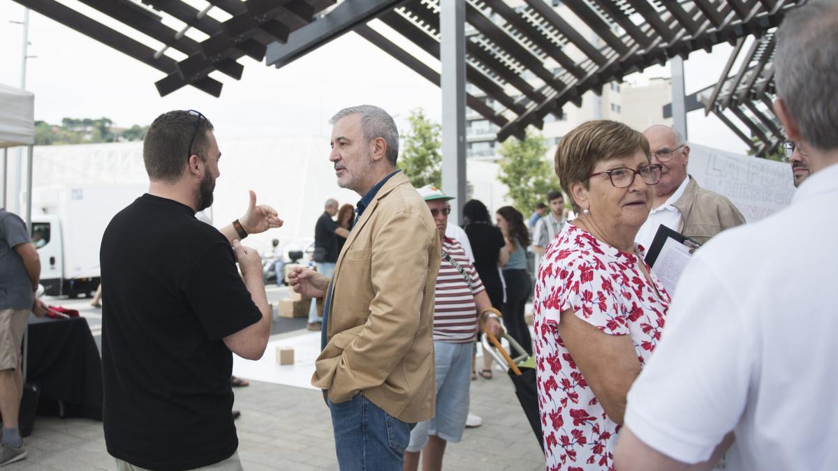 El alcalde de Barcelona, Jaume Collboni, en la &quot;fiesta ciudadana&quot; de la Ronda de Dalt