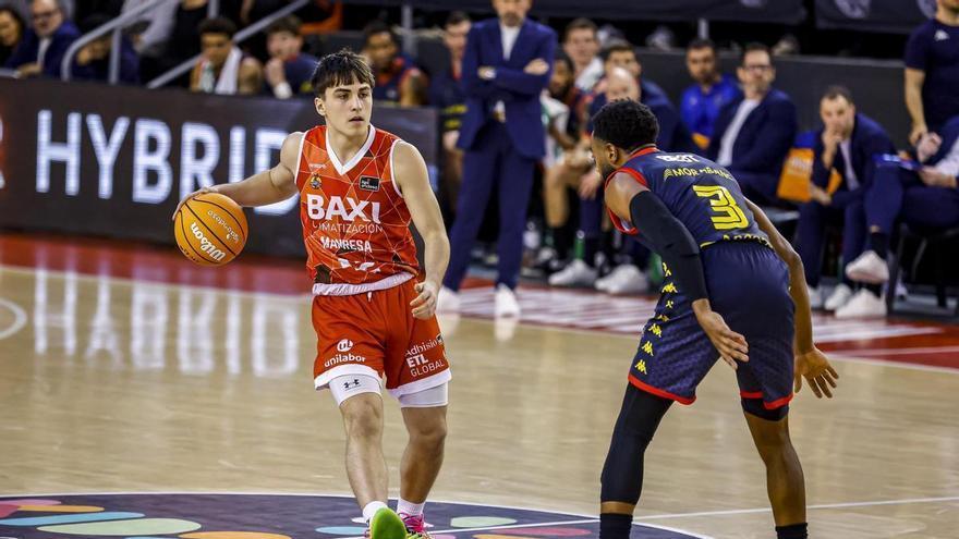 Gerard Fernández, l'adolescent que ha jugat més partits amb el Baxi Manresa que amb el júnior