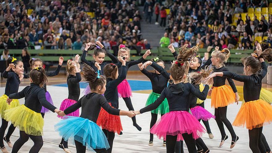 Las gimnastas durante una de las exhibiciones. |  // FDV