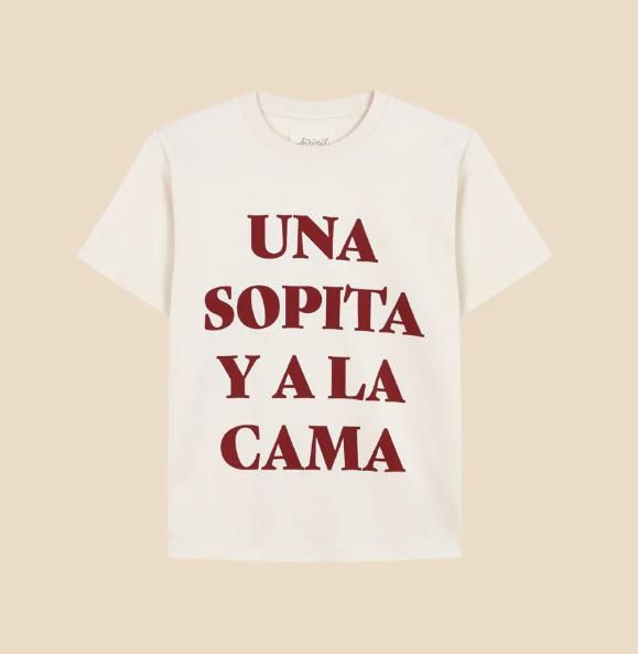 Camiseta 'Una sopita y a la cama'