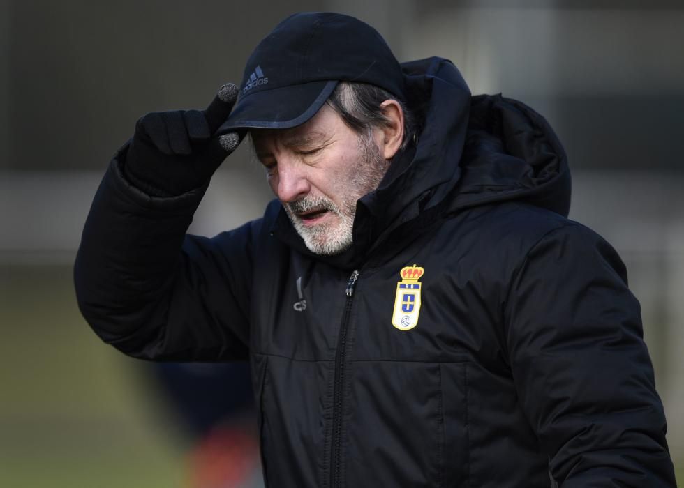 Entrenamiento del Real Oviedo en El Requexón