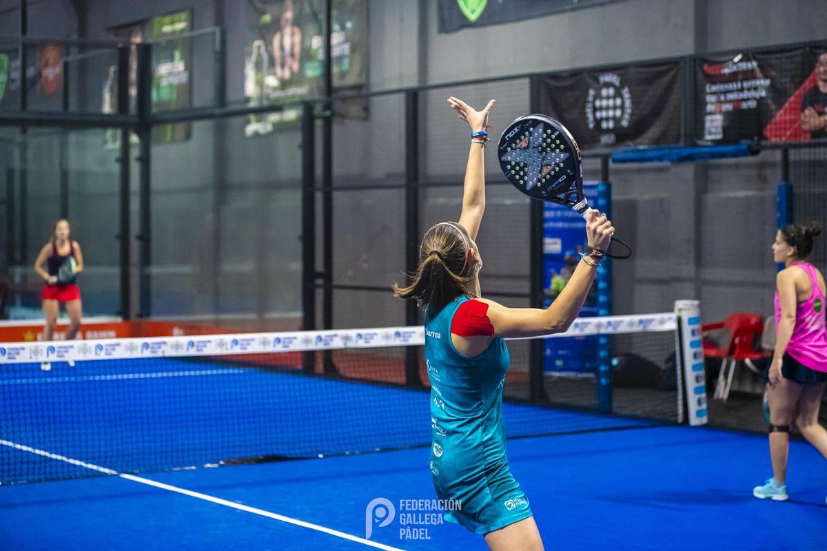 Partido de pádel del campeonato absoluto gallego de 2023