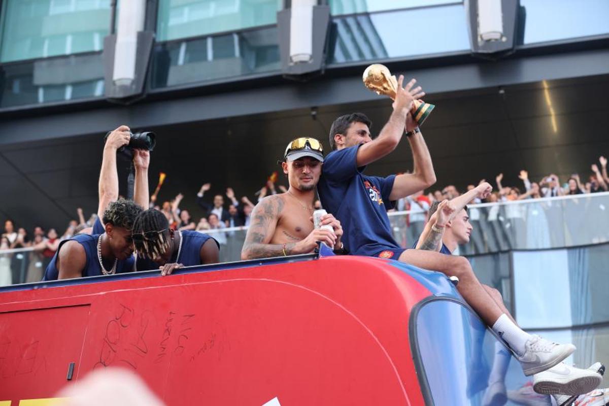 La celebración de los campeones del mundo por las calles de Madrid
