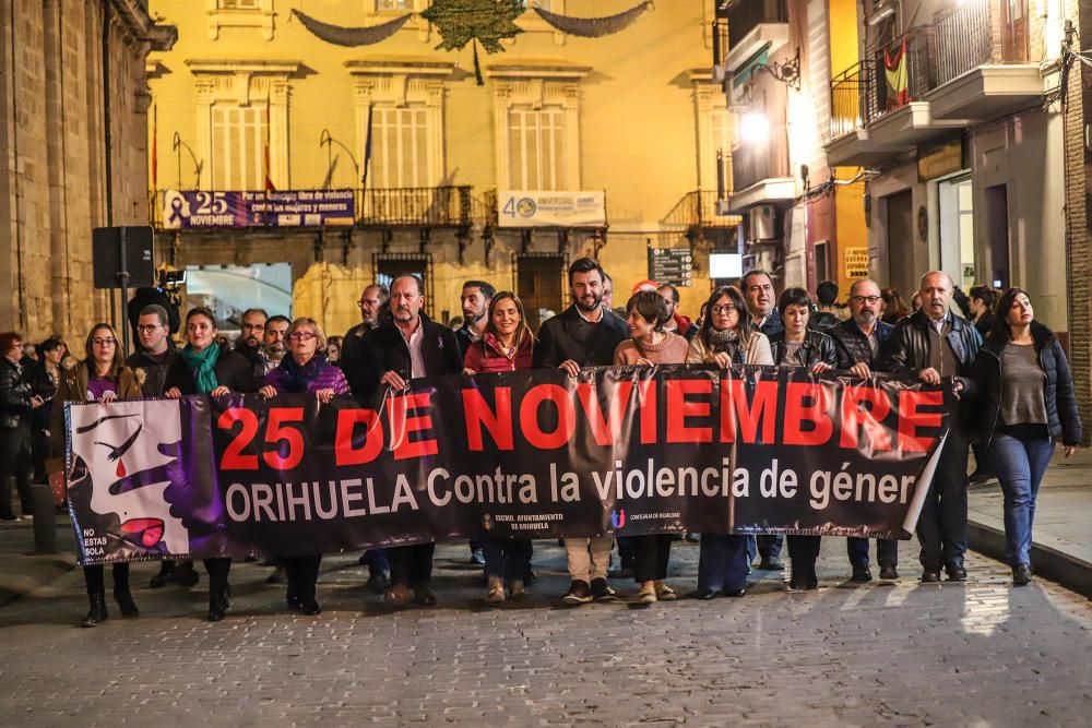 Marcha contra la violencia de género en Orihuela