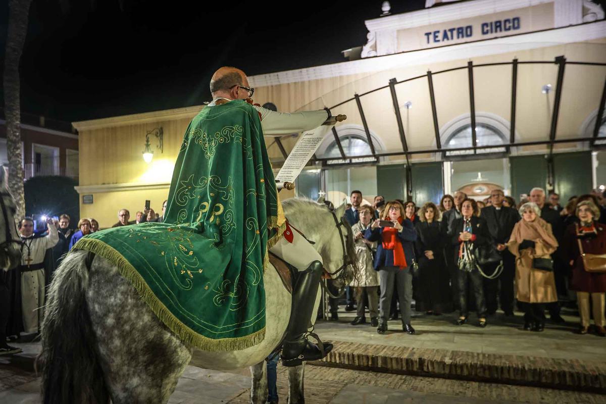 Las mejores imágenes del pregón de Semana Santa en Orihuela