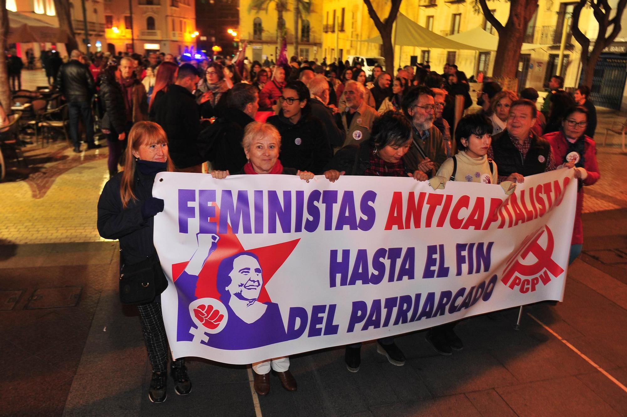 Manifestación por el 25N en Elche