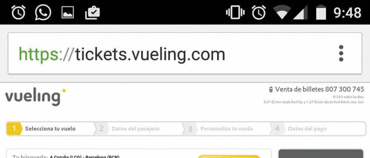 Vueling baja a 19,9 euros el precio mínimo del vuelo a Barcelona tras la llegada de Ryanair