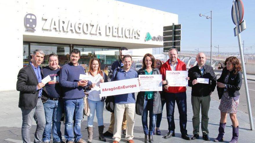 CHA exige el billete de AVE de Zaragoza a París