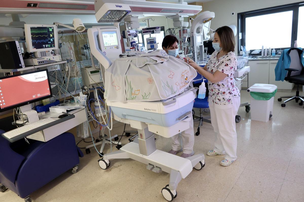 Enfermeras de Neonatología de la Arrixaca.