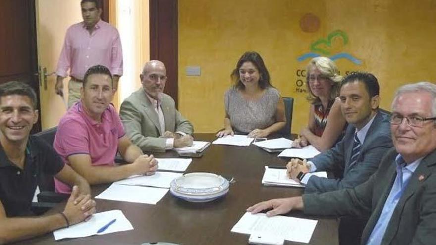 Parte del nuevo equipo de gobierno de la Mancomunidad de la Costa del Sol.