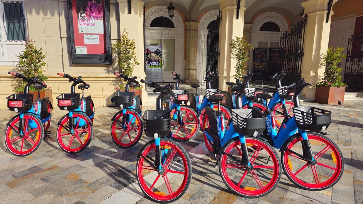 Bicicletas eléctricas del nuevo servicio público.