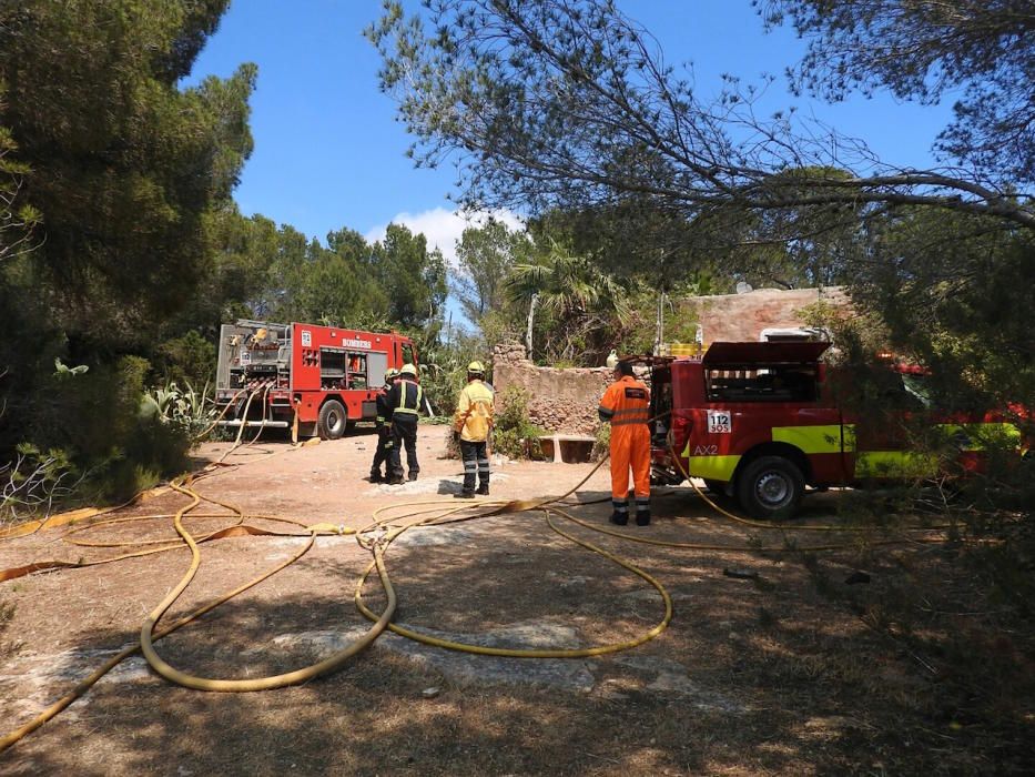 Incendio en Formentera