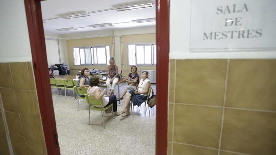 Sala de profesores en un colegio de Palma.