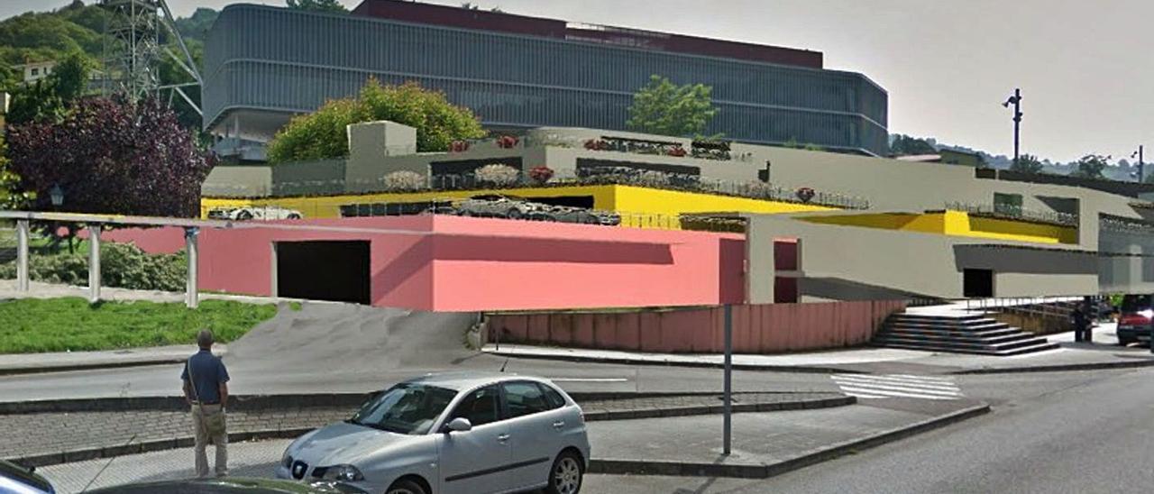 Recreación virtual del nuevo edificio que se habilitará en el entorno del pozo Entrego.