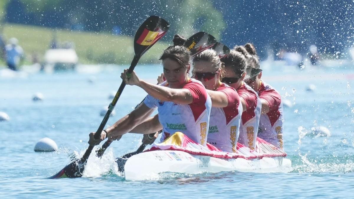 Sara Ouzande, Lucía Val, Estefanía Fernández y Bárbara Pardo, campeonas del mundo