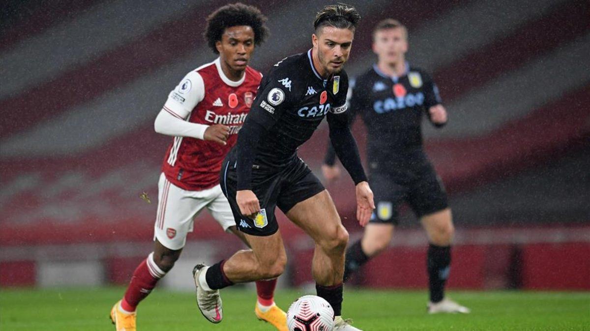 Grealish no marcó, pero dio un recital en el Emirates Stadium