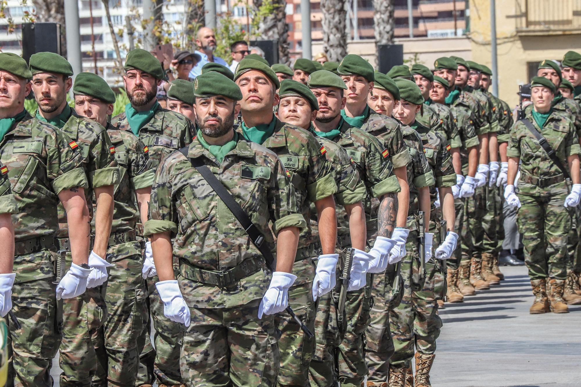 Sol y fidelidad a la bandera en Torrevieja