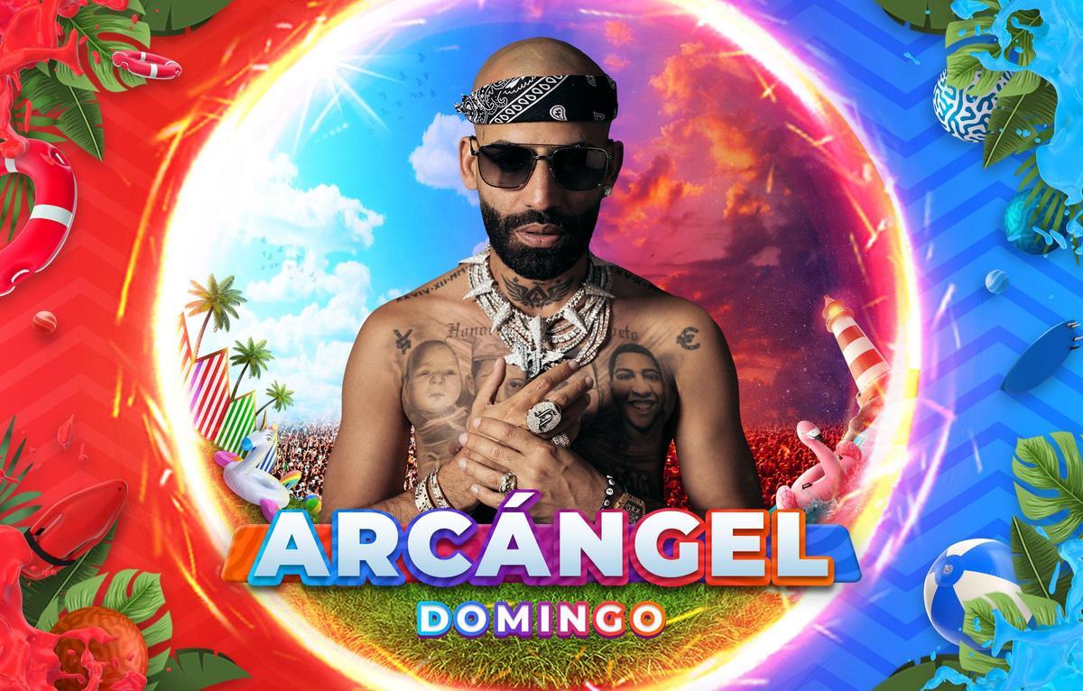 Cartel promocional de Arcángel en el RBF Tenerife