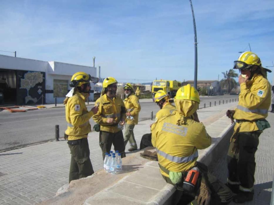 El incendio estuvo controlado alrededor de las 16:00 horas